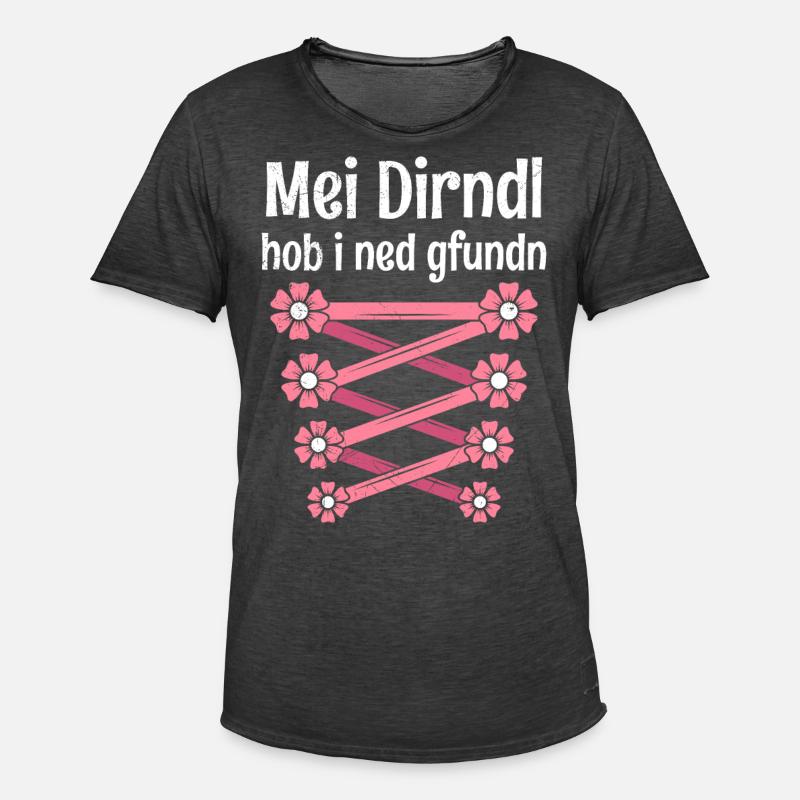 Dirndl not found Replacement Dirndl - Men's Vintage T-Shirt - washed black