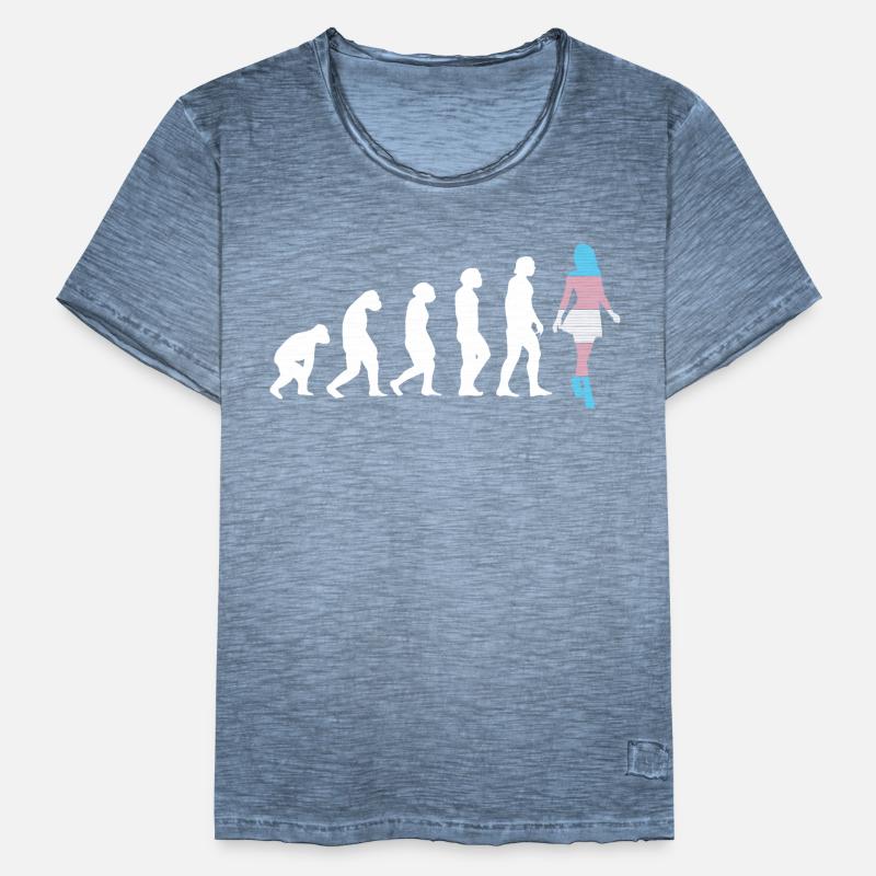 Transgender Evolution Trans Pride LGBTQ Männer Vintage T-Shirt