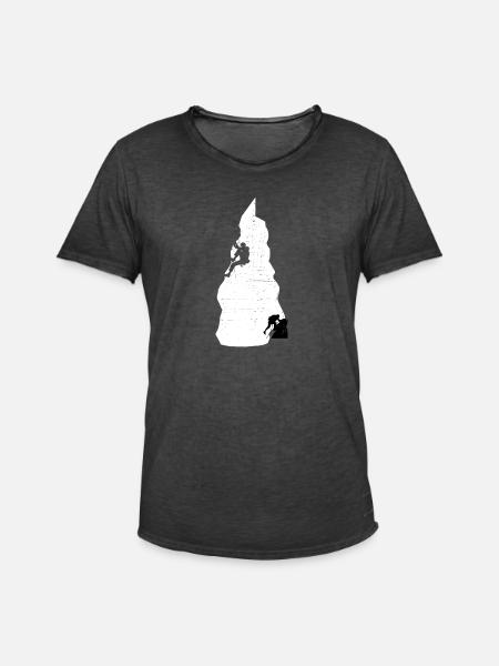 Klettern Bouldern - Männer Vintage T-Shirt - Vintage Schwarz