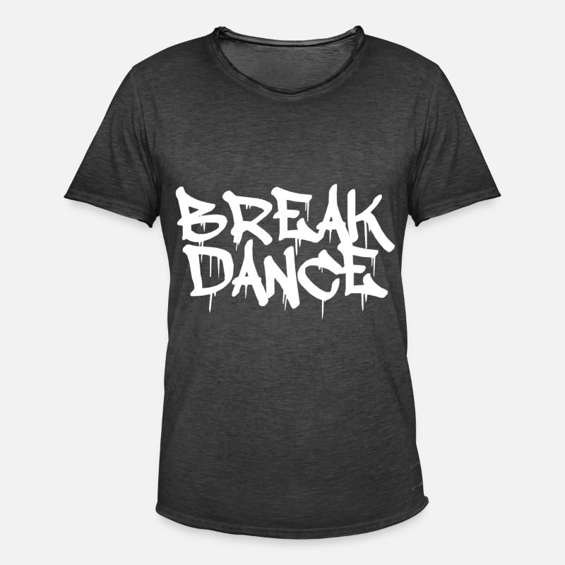 Breakdance Graffiti Geschenk Breakdancer 80er - Männer Vintage T-Shirt - Vintage Schwarz