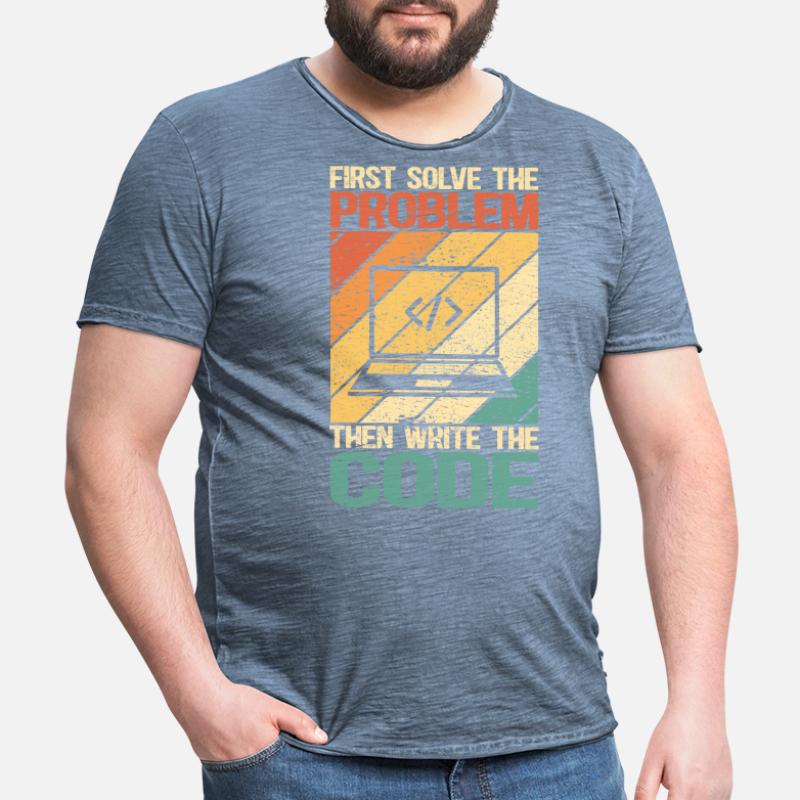Programmierer Software-Entwickler | programmieren Männer Vintage T-Shirt