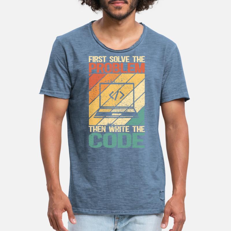 Programmierer Software-Entwickler | programmieren Männer Vintage T-Shirt