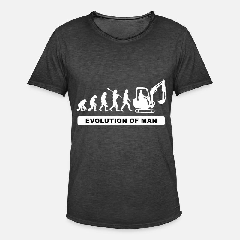Baggerfahrer Shirts/Baggerfahrer Sprüche/Excavator - Männer Vintage T-Shirt - Vintage Schwarz
