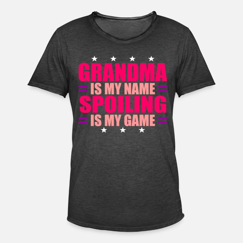 Oma Omi Geschenk Großmutter Geschenkidee - Männer Vintage T-Shirt - Vintage Schwarz