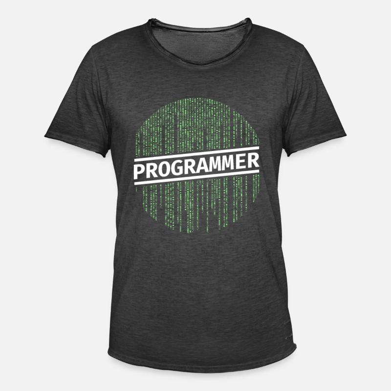 Programmer Programmierer Coding - Männer Vintage T-Shirt - Vintage Schwarz