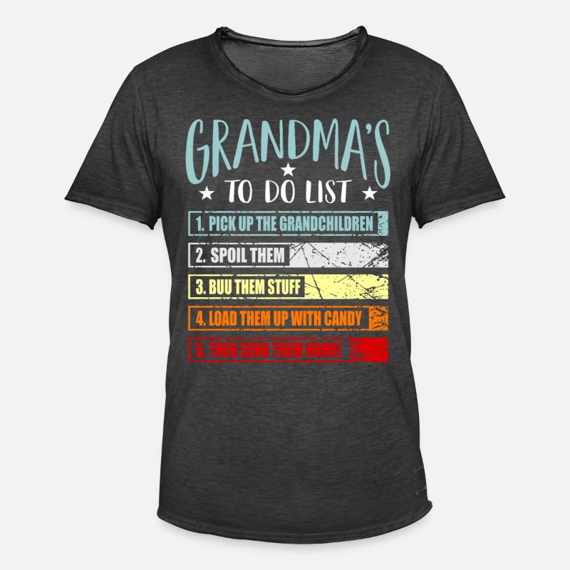 Oma Omi Geschenk Großmutter Geschenkidee - Männer Vintage T-Shirt - Vintage Schwarz