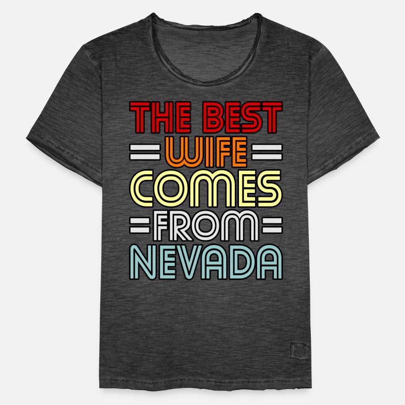 Beste Ehefrau Nevada Geschenk Männer Vintage T-Shirt