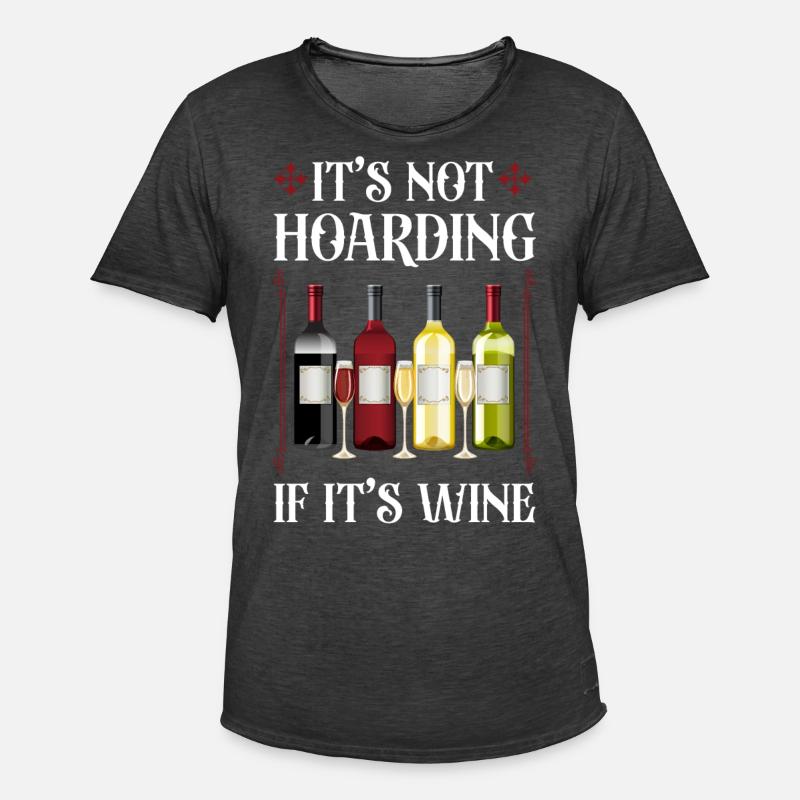 Sommelier Wine Drinking Tasting - Männer Vintage T-Shirt - Vintage Schwarz