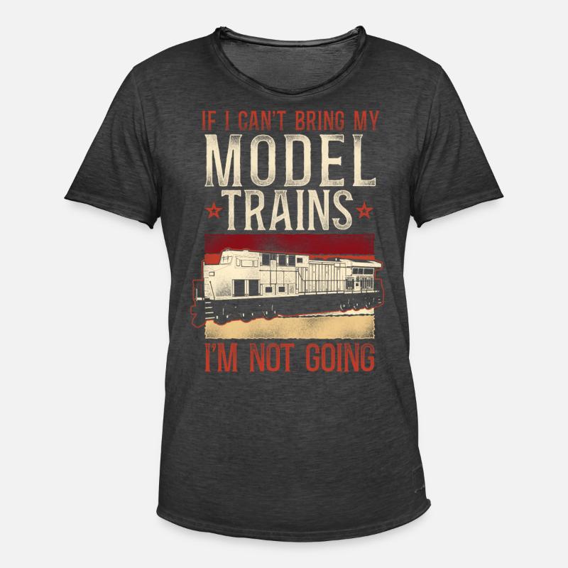 Freight Diesel Train Driver - Männer Vintage T-Shirt - Vintage Schwarz