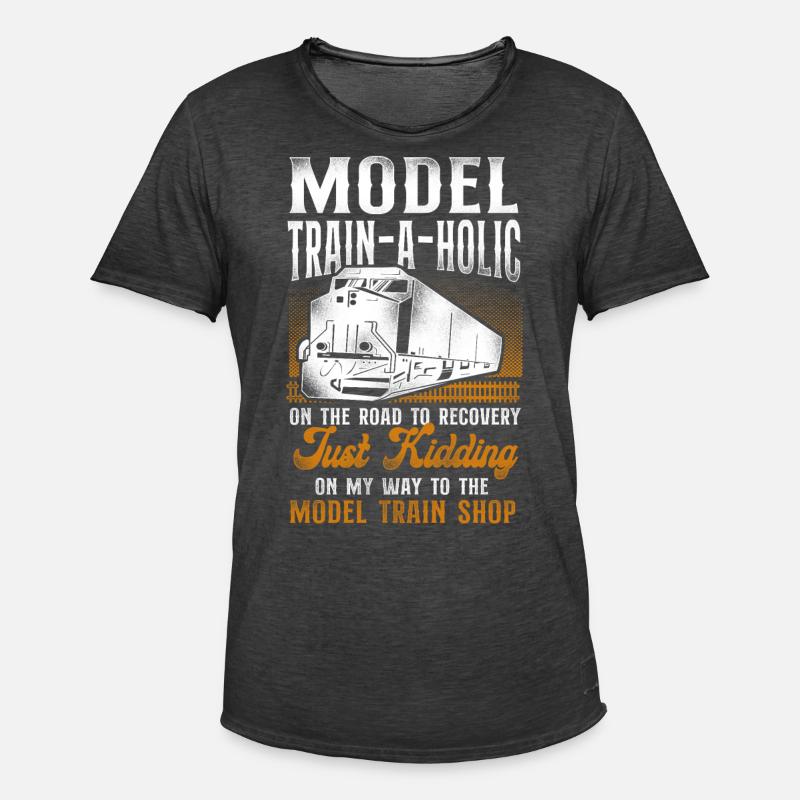 Freight Diesel Train Driver - Männer Vintage T-Shirt - Vintage Schwarz