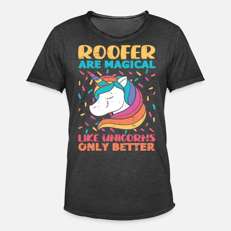 Bauarbeiter Dachdecker Geschenkidee - Männer Vintage T-Shirt - Vintage Schwarz