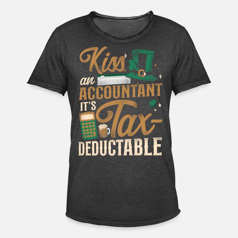 Comptable Comptable Comptable Comptabilité - T-shirt vintage Homme - noir vintage