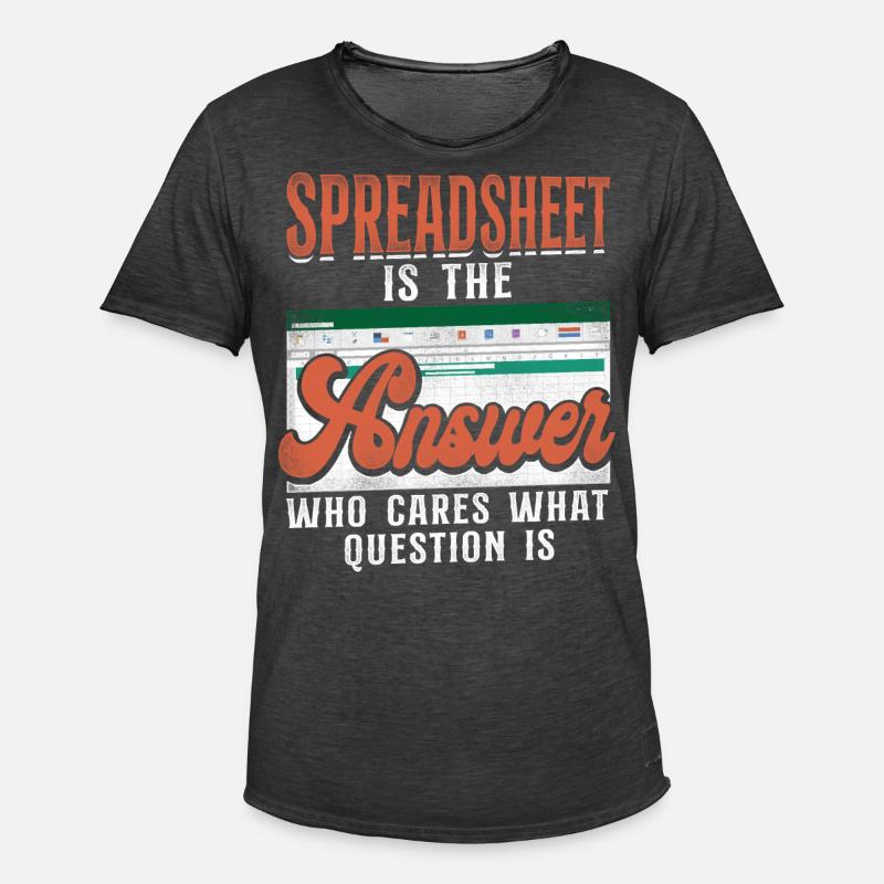 Comptable Comptable Comptable Comptabilité - T-shirt vintage Homme - noir vintage