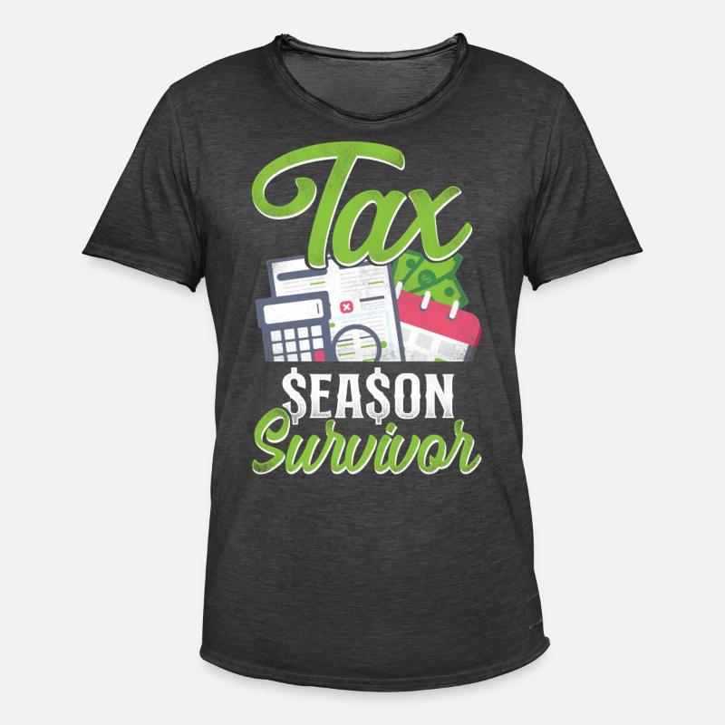 Comptable Comptable Comptable Comptabilité - T-shirt vintage Homme - noir vintage