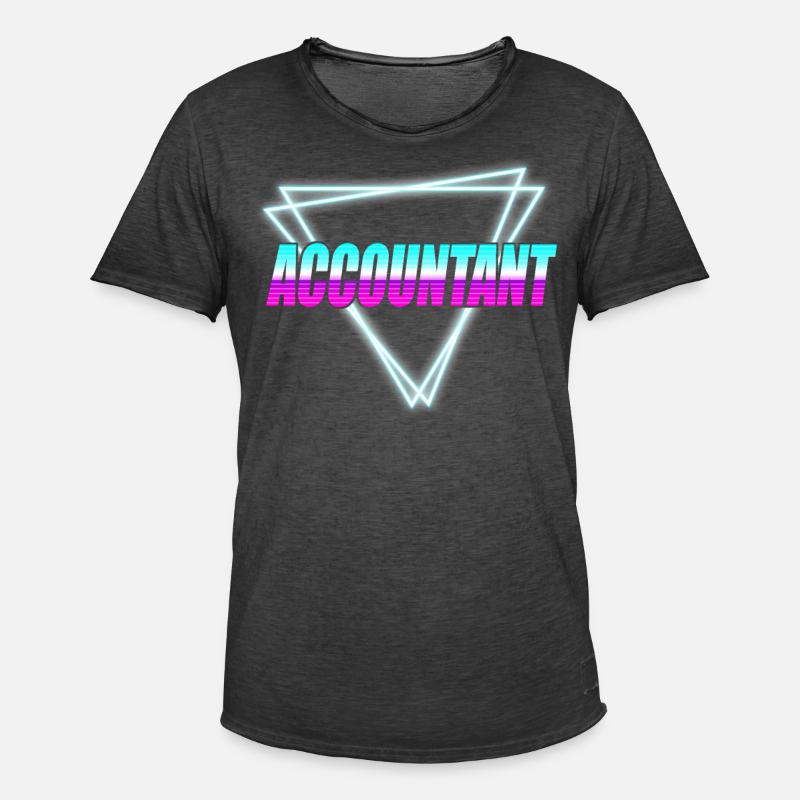 Comptable Comptable Comptable Comptabilité - T-shirt vintage Homme - noir vintage