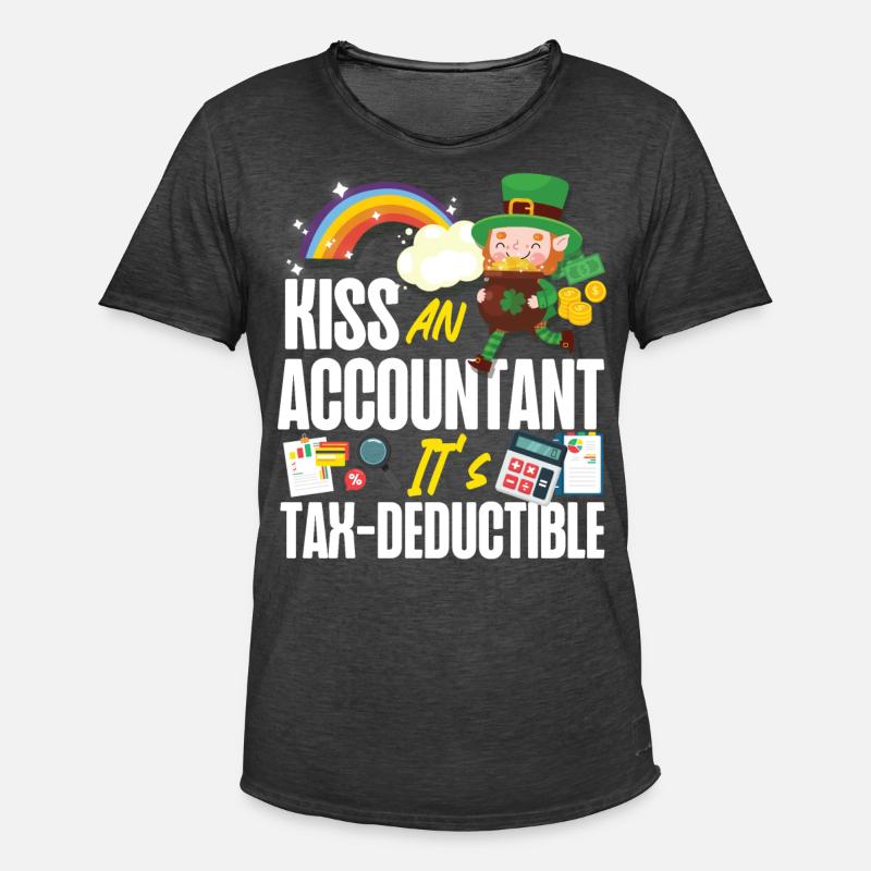 Comptable Comptable Comptable - T-shirt vintage Homme - noir vintage