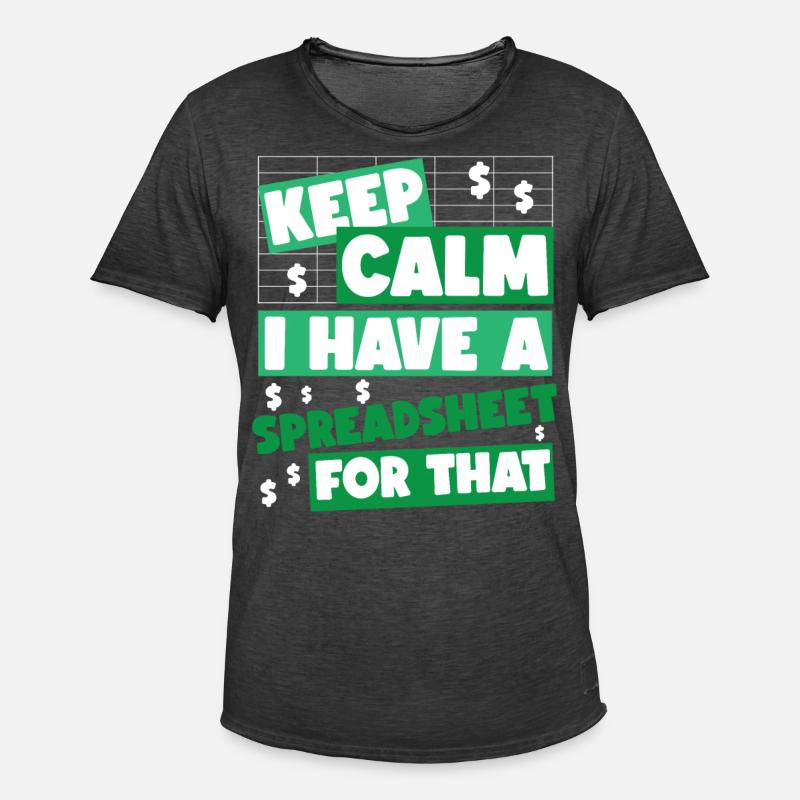 Comptable Comptable Comptable - T-shirt vintage Homme - noir vintage