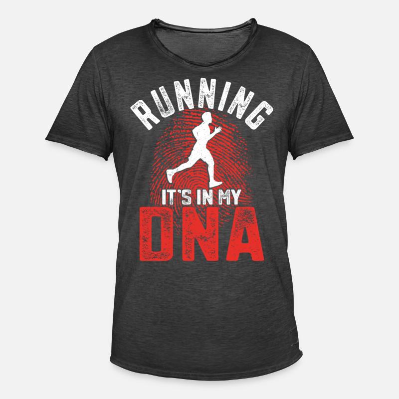 Running Runner Half Marathon - Männer Vintage T-Shirt - Vintage Schwarz