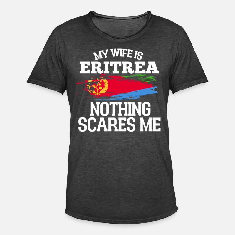Eritrea Ehefrau - Männer Vintage T-Shirt - Vintage Schwarz