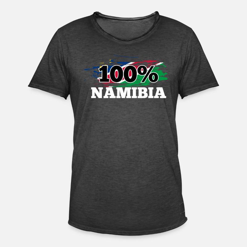 Namibia - Männer Vintage T-Shirt - Vintage Schwarz