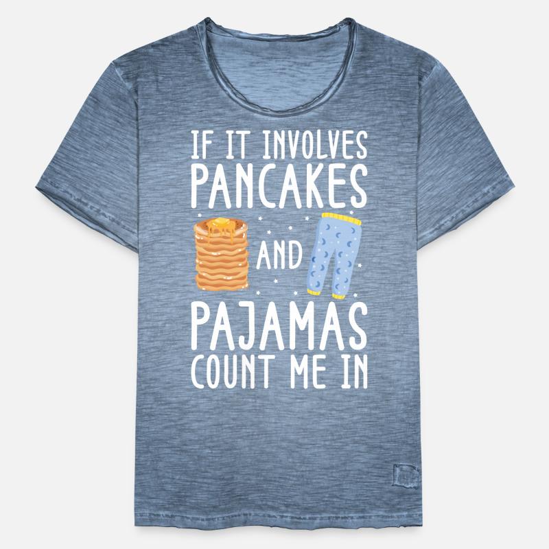 Pancake Lover Kids If It Involves Men's Vintage T-Shirt