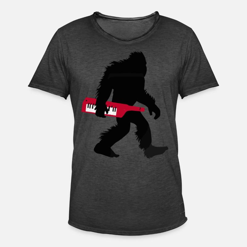 Keytar Keyboard Geschenk - Männer Vintage T-Shirt - Vintage Schwarz