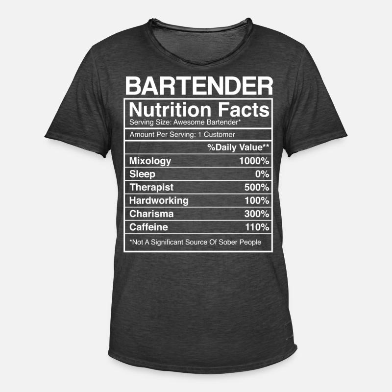 Bartender Mixologist Bartender - Männer Vintage T-Shirt - Vintage Schwarz