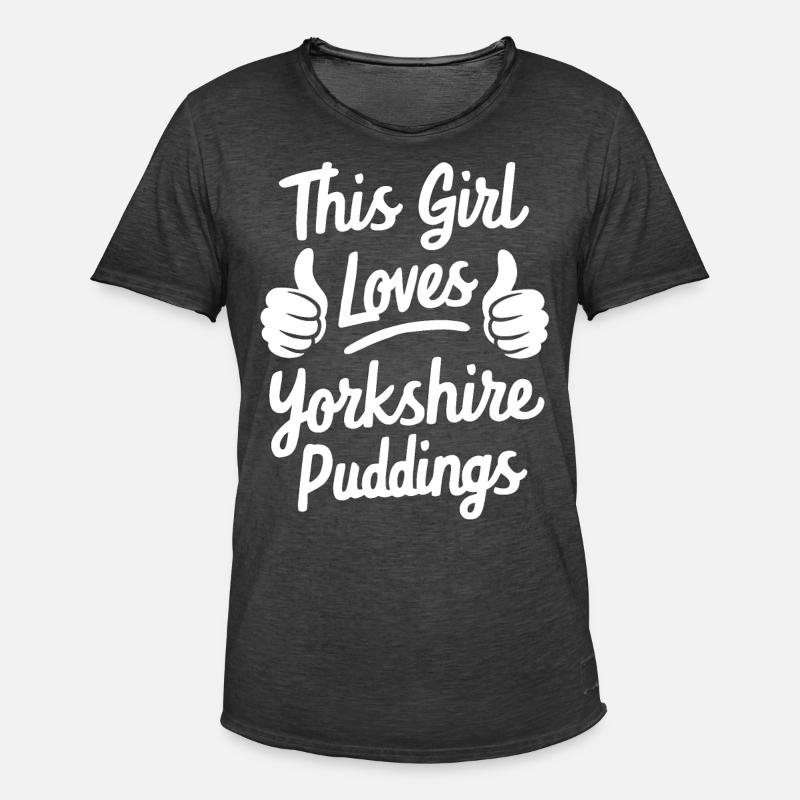 Yorkshire Pudding Geschenk - Männer Vintage T-Shirt - Vintage Schwarz