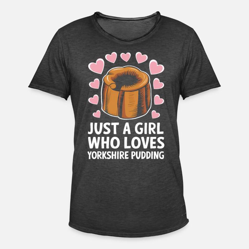 Yorkshire Pudding Geschenk - Männer Vintage T-Shirt - Vintage Schwarz