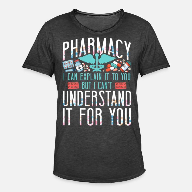 Pharmacy Tech Technician - Men's Vintage T-Shirt - washed black