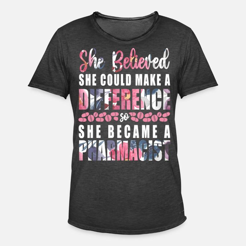 Pharmacy Tech Technician - Männer Vintage T-Shirt - Vintage Schwarz