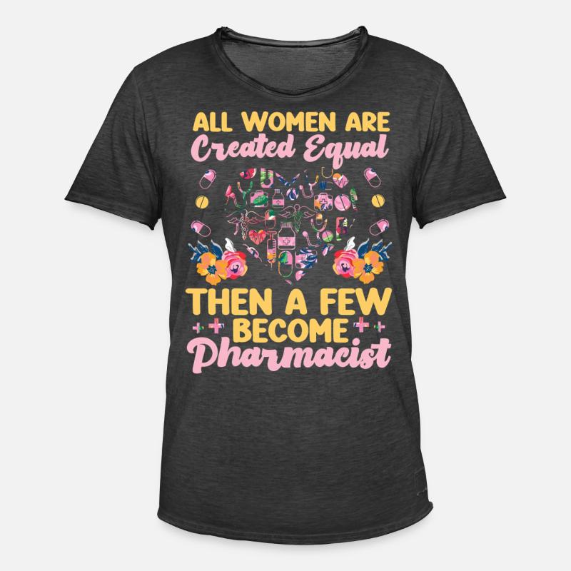 Pharmacy Tech Technician - Men's Vintage T-Shirt - washed black