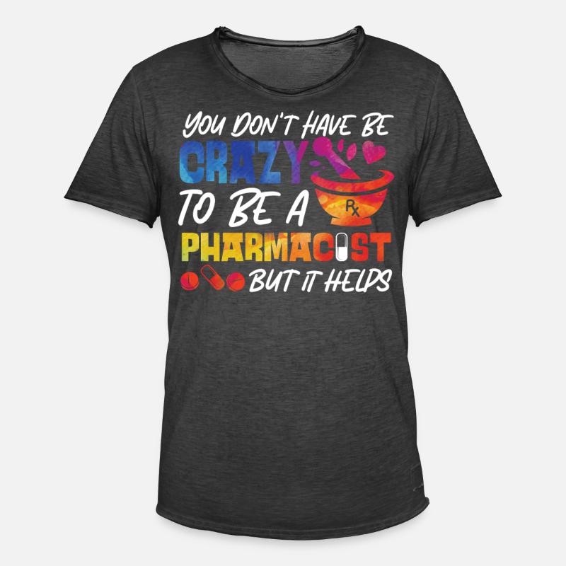 Pharmacy Tech Technician - Männer Vintage T-Shirt - Vintage Schwarz