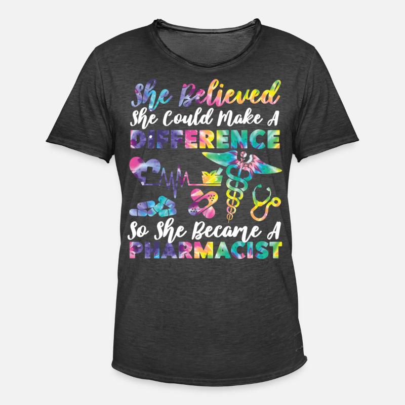 Pharmacy Tech Technician - Männer Vintage T-Shirt - Vintage Schwarz