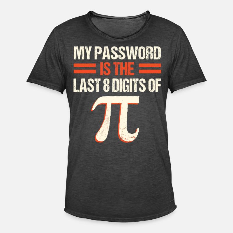 PI Math , Mathematik, 3. 145 - Männer Vintage T-Shirt - Vintage Schwarz