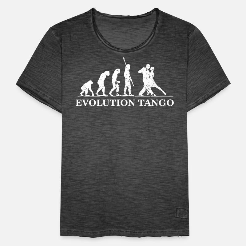 Evolution of Tango, Tango Dancer Men's Vintage T-Shirt