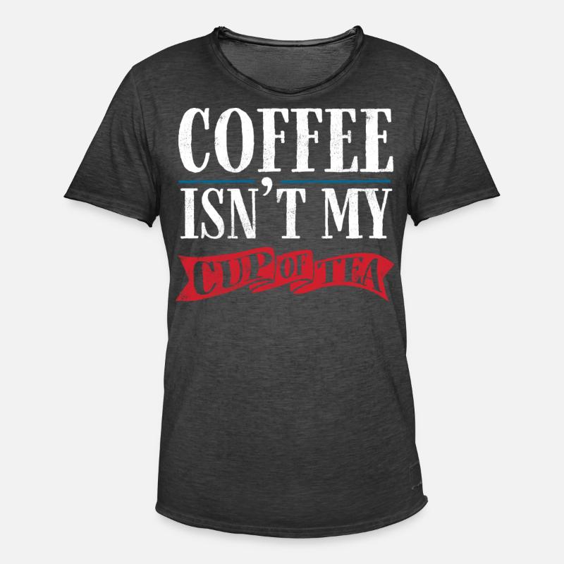 Teeliebhaber, Teetrinker, Tee, Teezeit - Männer Vintage T-Shirt - Vintage Schwarz