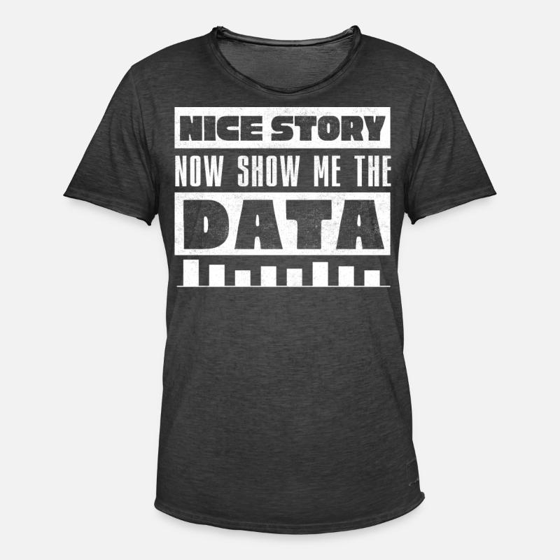 Data Analyst, Data Engineer - Men's Vintage T-Shirt - washed black