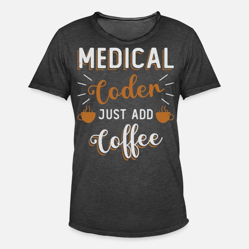 Medizinischer Kodierer, Programmierer - Männer Vintage T-Shirt - Vintage Schwarz