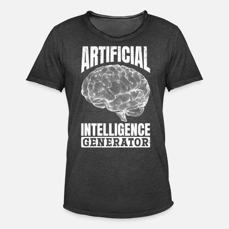 Artificial Intelligence Generator - Männer Vintage T-Shirt - Vintage Schwarz