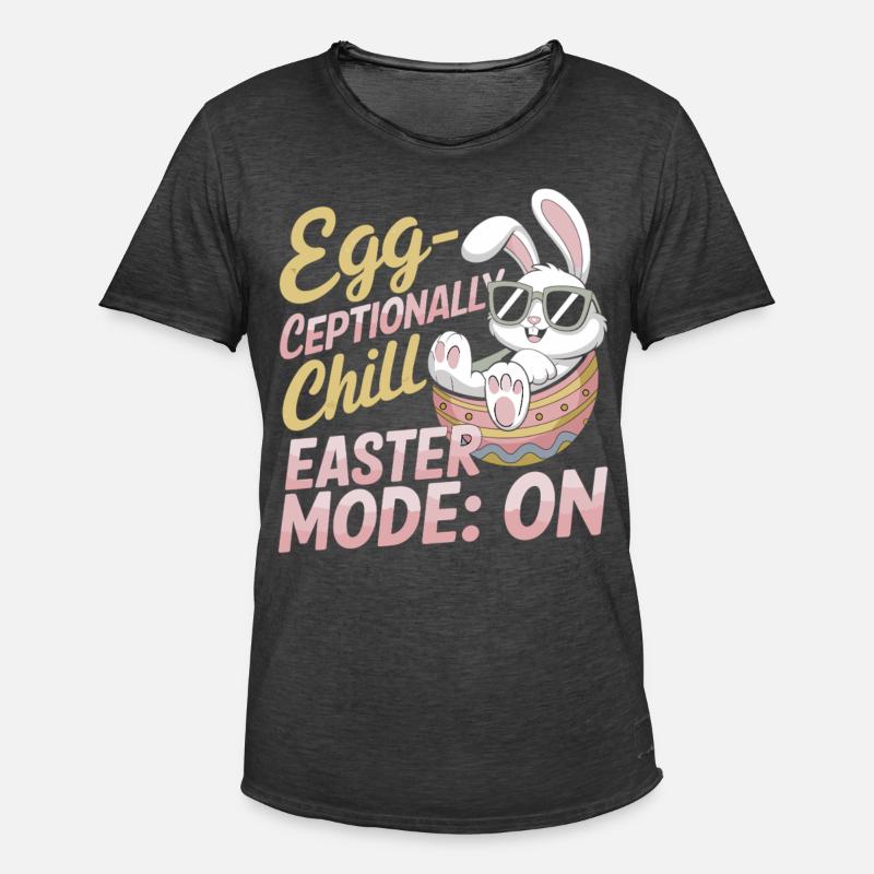 Egg-ceptionally Chill – Ostergeschenkidee - Männer Vintage T-Shirt - Vintage Schwarz