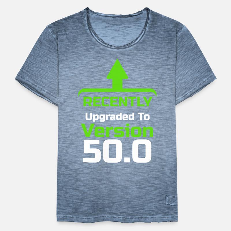 Kürzlich aktualisiert auf Version 50.0, Computerprogrammierer, Computer Nerd, Computer Geek Männer Vintage T-Shirt