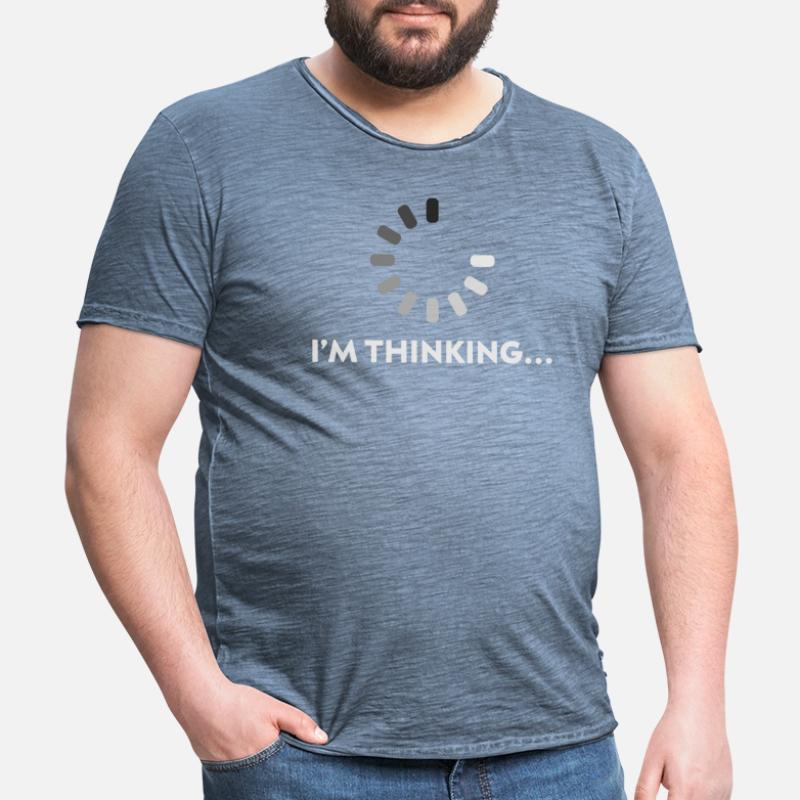 I'm Thinking Programmer Coder Developer PC Gift Men's Vintage T-Shirt