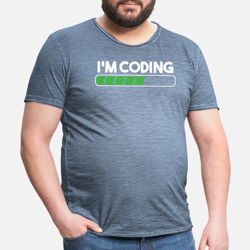 Coding Coder Programming Programmer Developer Gift Men's Vintage T-Shirt