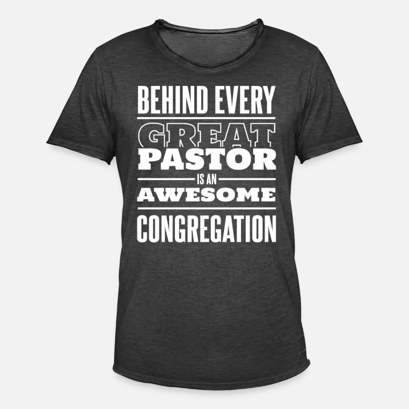 Pasteur Pasteur Prédicateur Église Christ - T-shirt vintage Homme - noir vintage