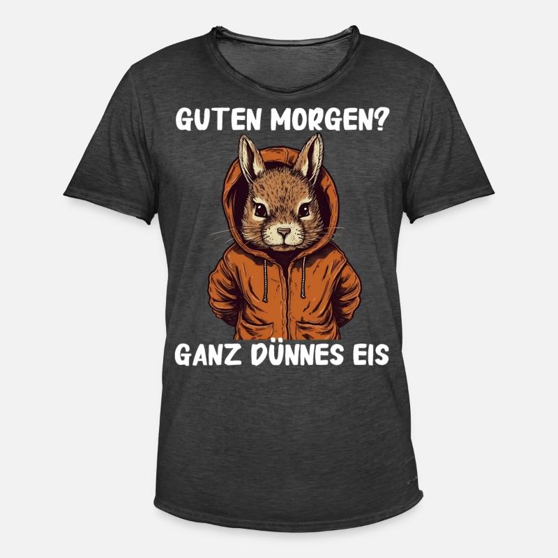 Eichhörnchen Baumhörnchen Squirrel - Männer Vintage T-Shirt - Vintage Schwarz