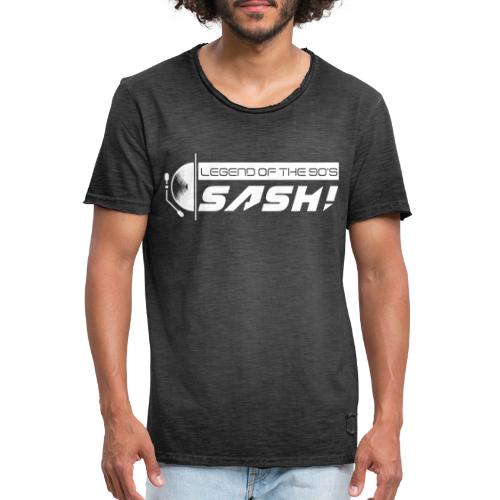 DJ SASH! Turntable Logo - Men's Vintage T-Shirt