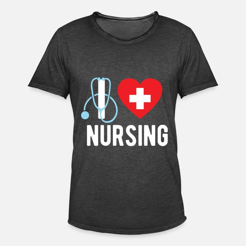 Krankenschwester/ Krankenpfleger Nurse Geschenk - Männer Vintage T-Shirt - Vintage Schwarz