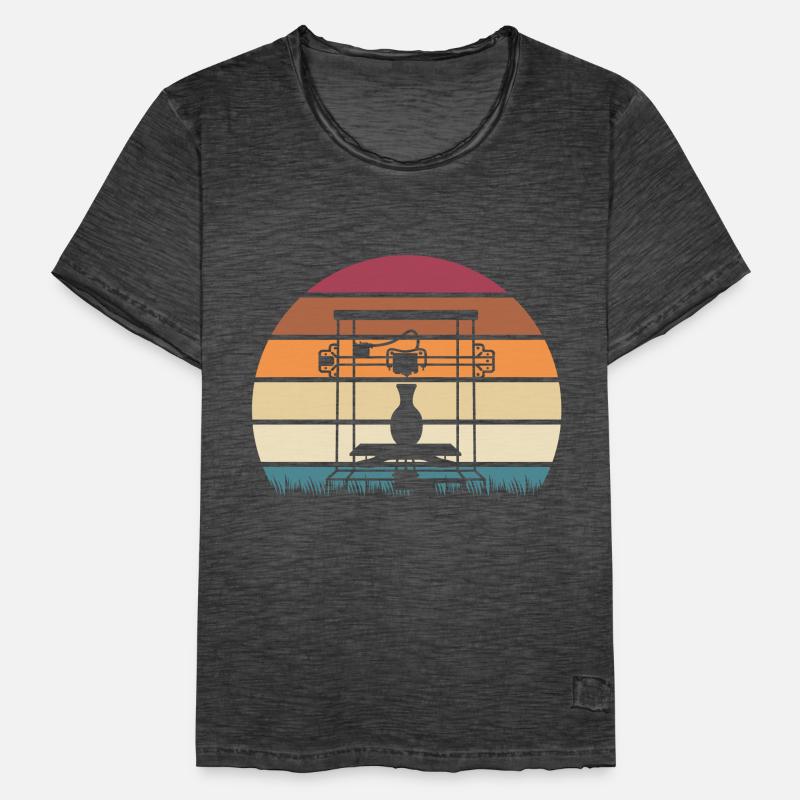 3d Printer Gift for Nerd Hobby Printing Machine Men's Vintage T-Shirt