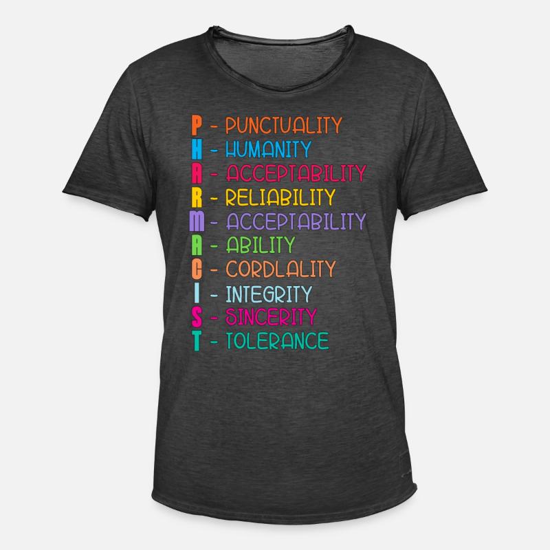 Pharmacy Pharmacy Technician Technician Gift - Men's Vintage T-Shirt - washed black
